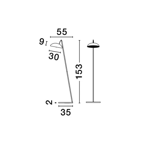 Stojanové svietidlo NOVA LUCE 9006100 LED 30W 1958lm 3000K 230V IP20